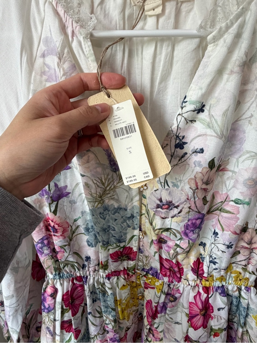 NWT Anthropologie Let Me Be V-Neck A-Line Mini Dress - Picture 8 of 10